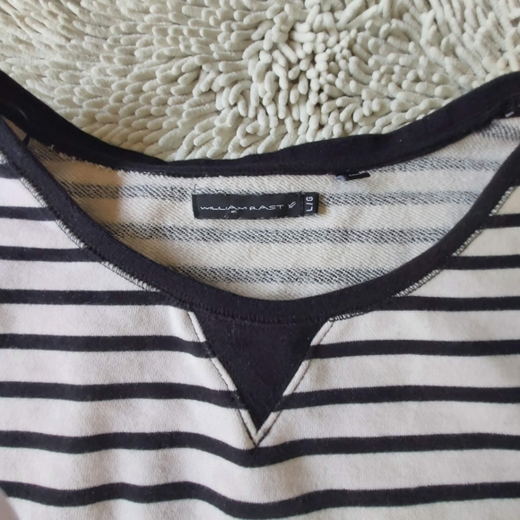 William Rast striped short sleeve shirt- size large - Picture 3 of 6